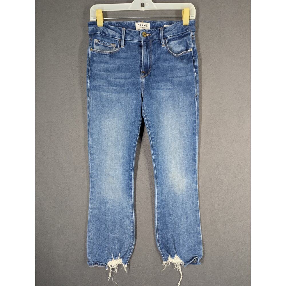 Frame Denim Le Crop Mini Boot Jean Women's Blue 26